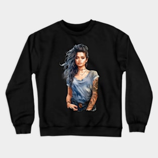 Tattooed Raven Crewneck Sweatshirt